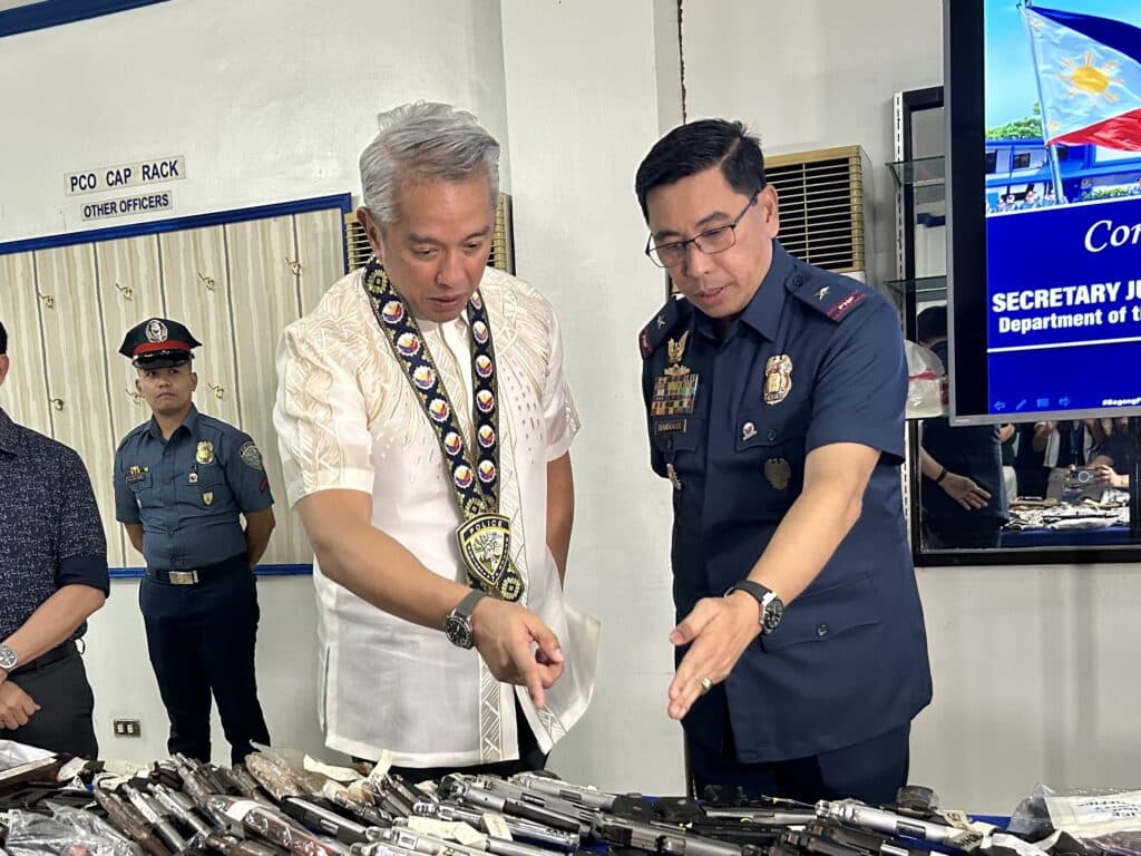 Remulla to PRO-7 personnel: Dismantle all private armed groups. In photo is DILG Secretary Juanito Victor Remulla during his visit to PRO-7 on Wednesday.