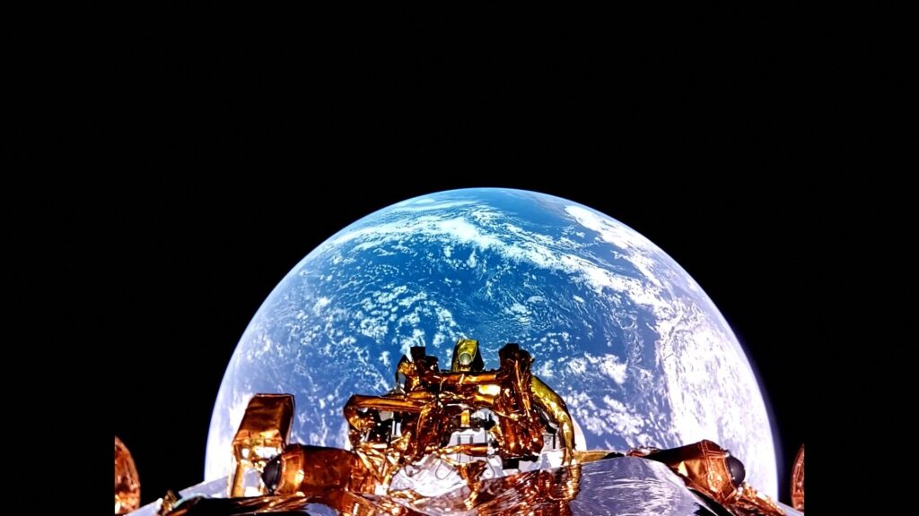 Moon landing: Private US company aces it on first mission. This undated image released by Firefly Aerospace shows Firefly's Blue Ghost lunar lander taking an Earth selfie. | Photo by Handout / Firefly Aerospace / AFP