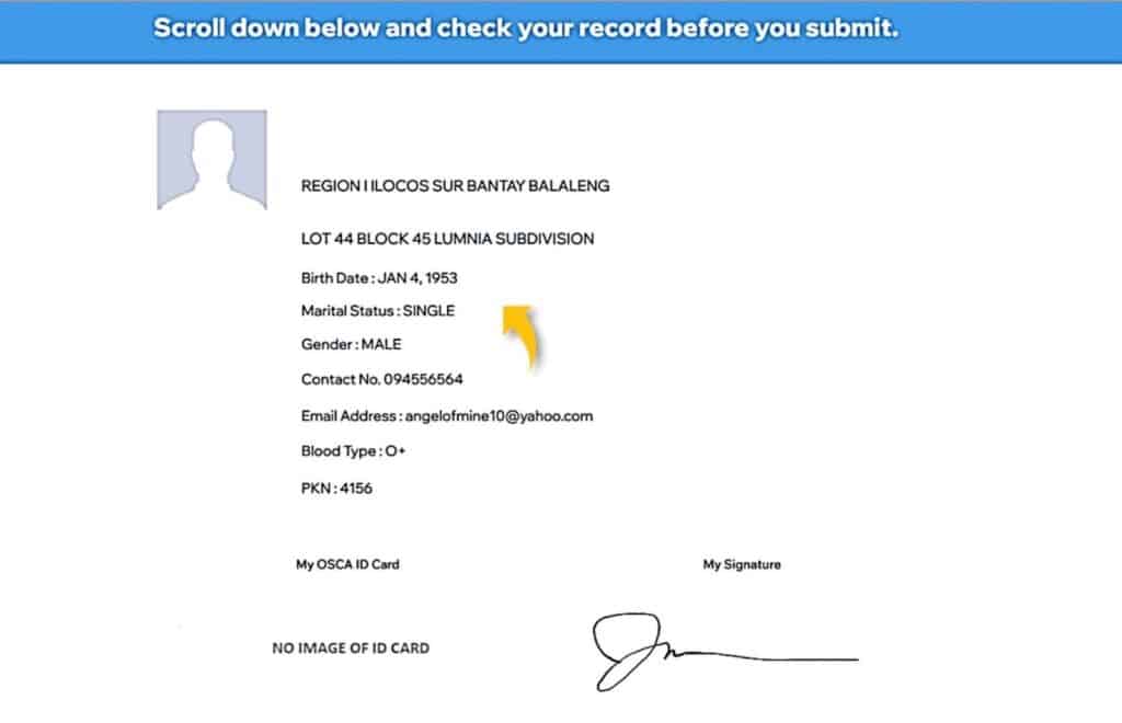 online registration seniors