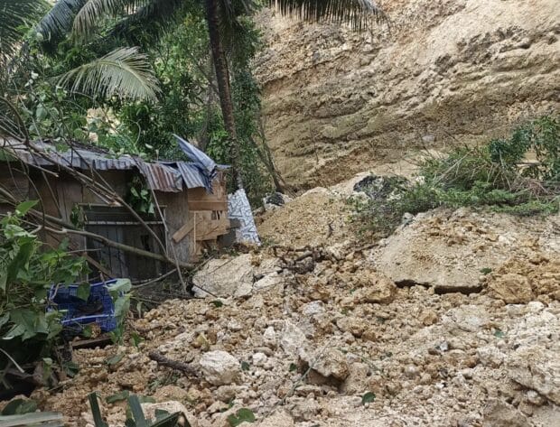 Bacayan landslide: Man saved after he moved during sleep