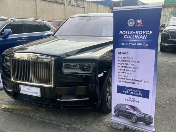Discaya couple’s Rolls Royce sold in auction
