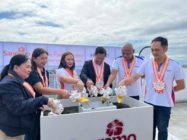 Filinvest Land Inc. officially topped off the 8th building of San Remo Oasis